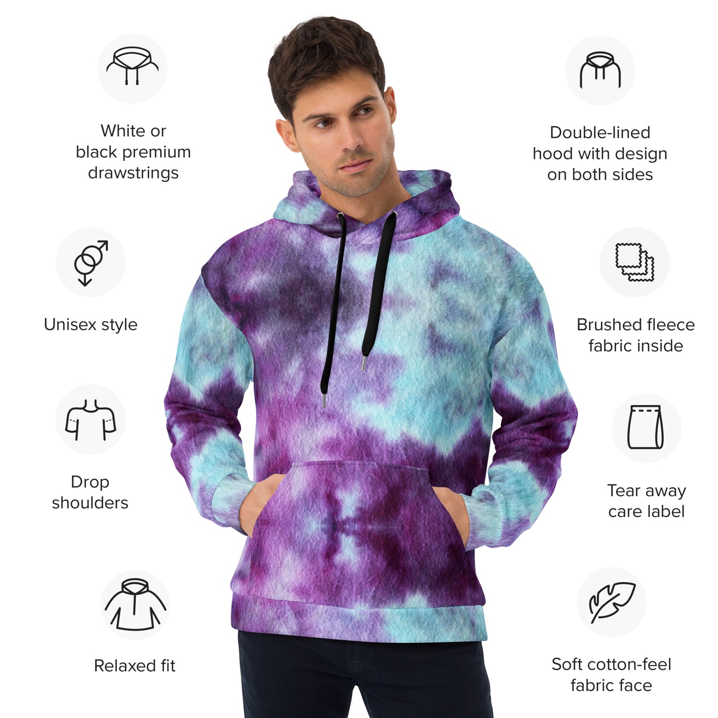 COZY PURPLES/BLUES Unisex Hoodie