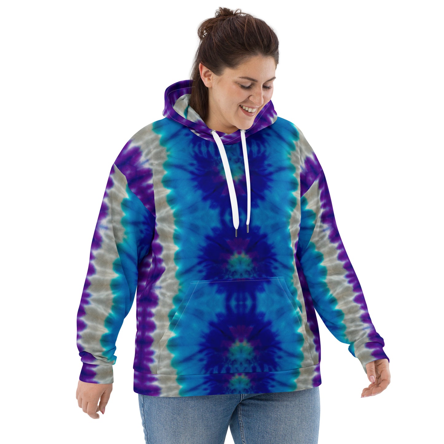 STUNNING PURPLES/BLUES TIE DYES Unisex Hoodie