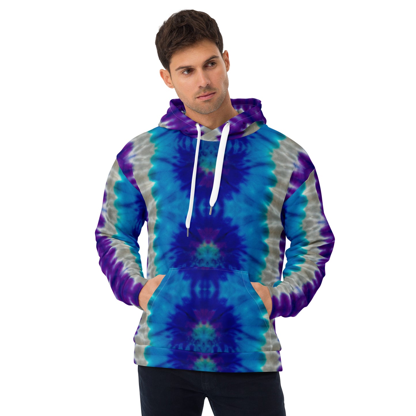 STUNNING PURPLES/BLUES TIE DYES Unisex Hoodie