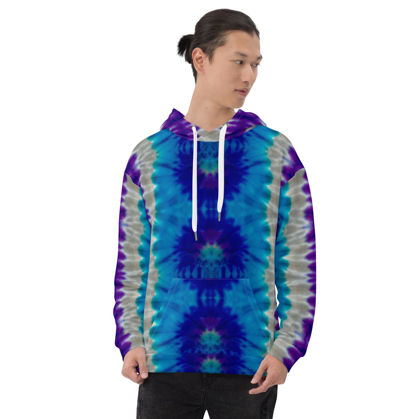 STUNNING PURPLES/BLUES TIE DYES Unisex Hoodie