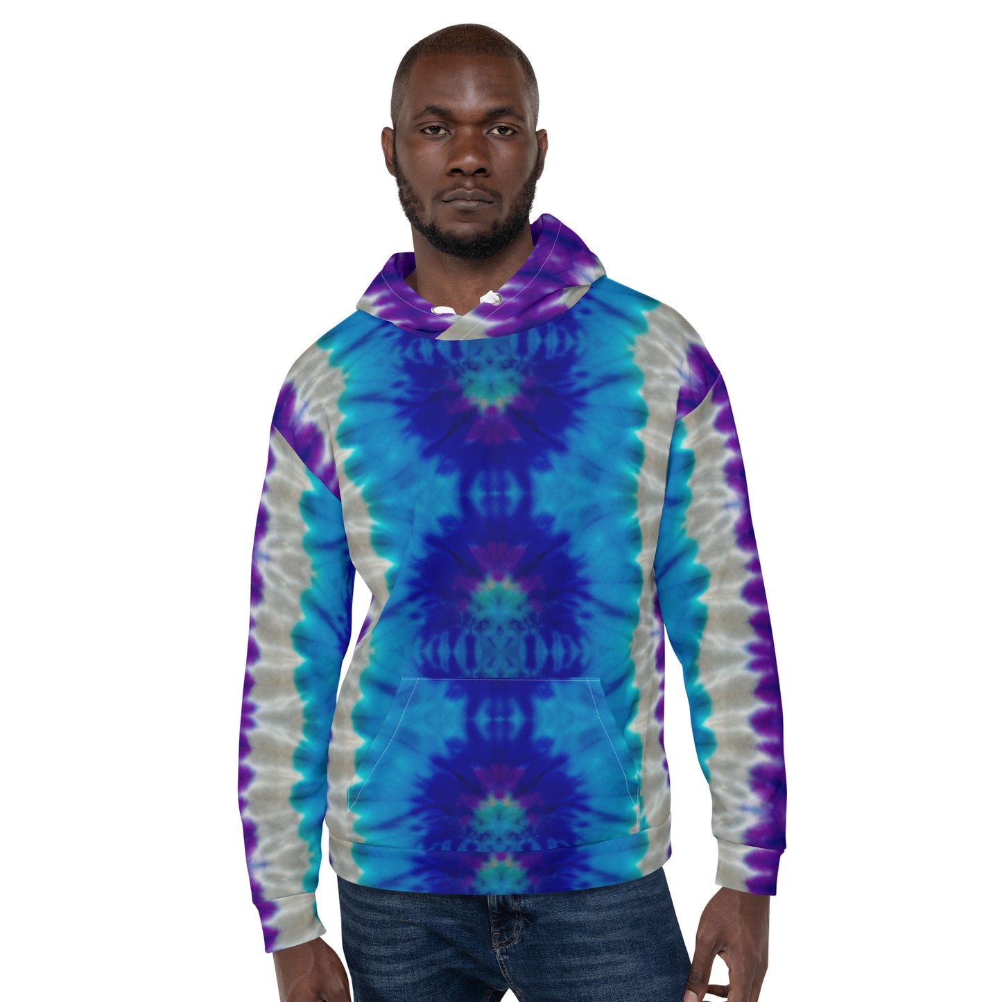 STUNNING PURPLES/BLUES TIE DYES Unisex Hoodie