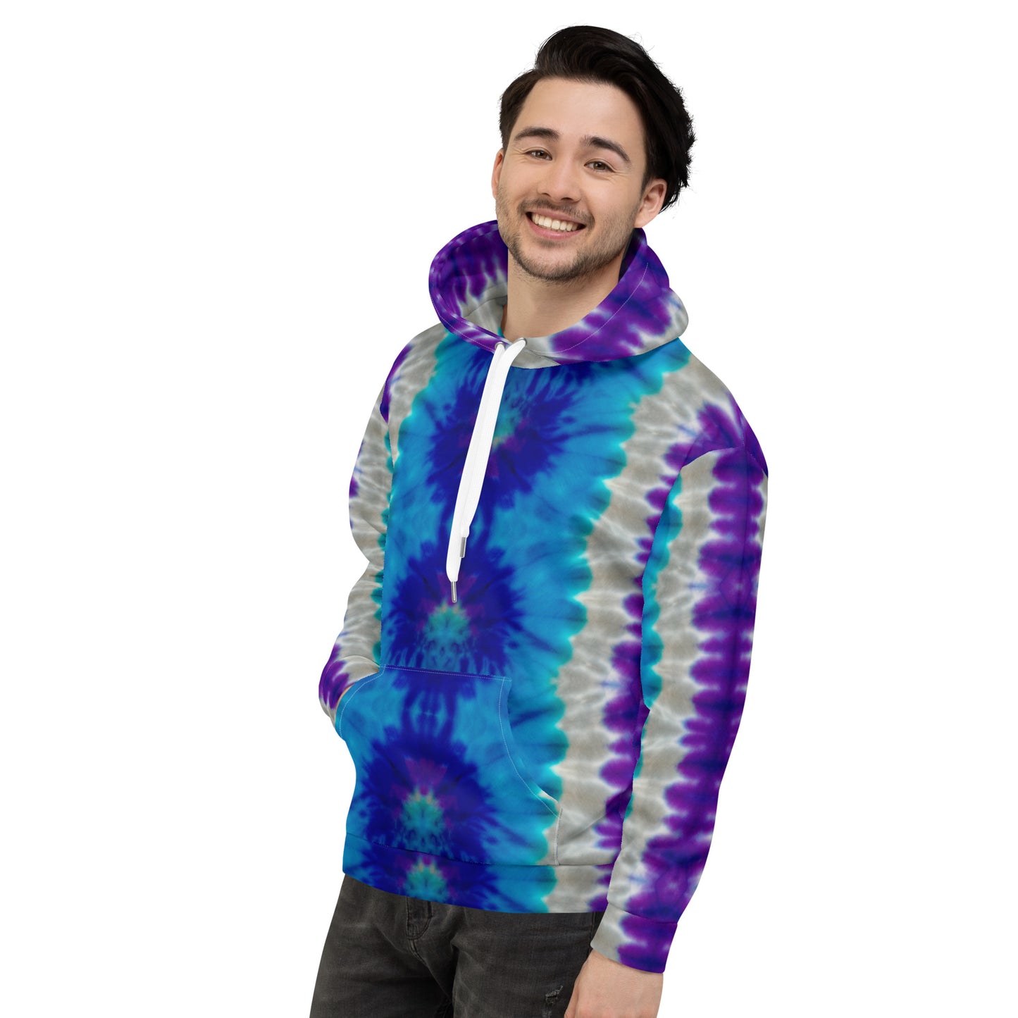 STUNNING PURPLES/BLUES TIE DYES Unisex Hoodie