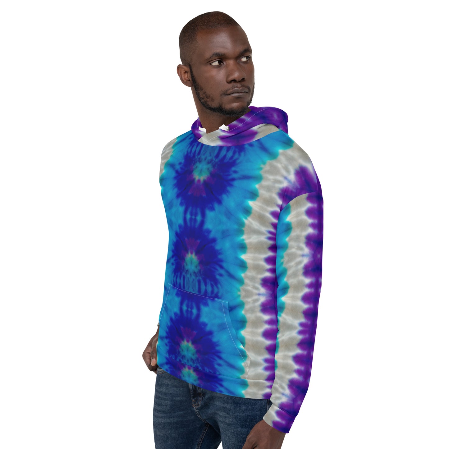 STUNNING PURPLES/BLUES TIE DYES Unisex Hoodie