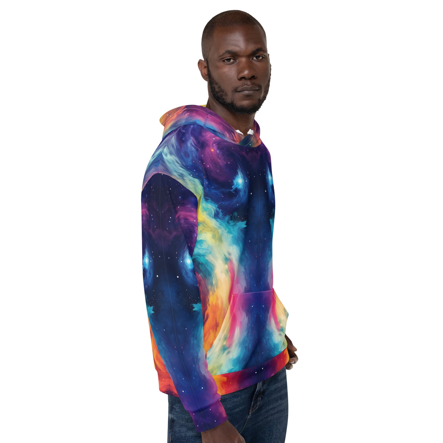 VIBRANT RAINBOW TIE DYE PATTERNED Unisex Hoodie