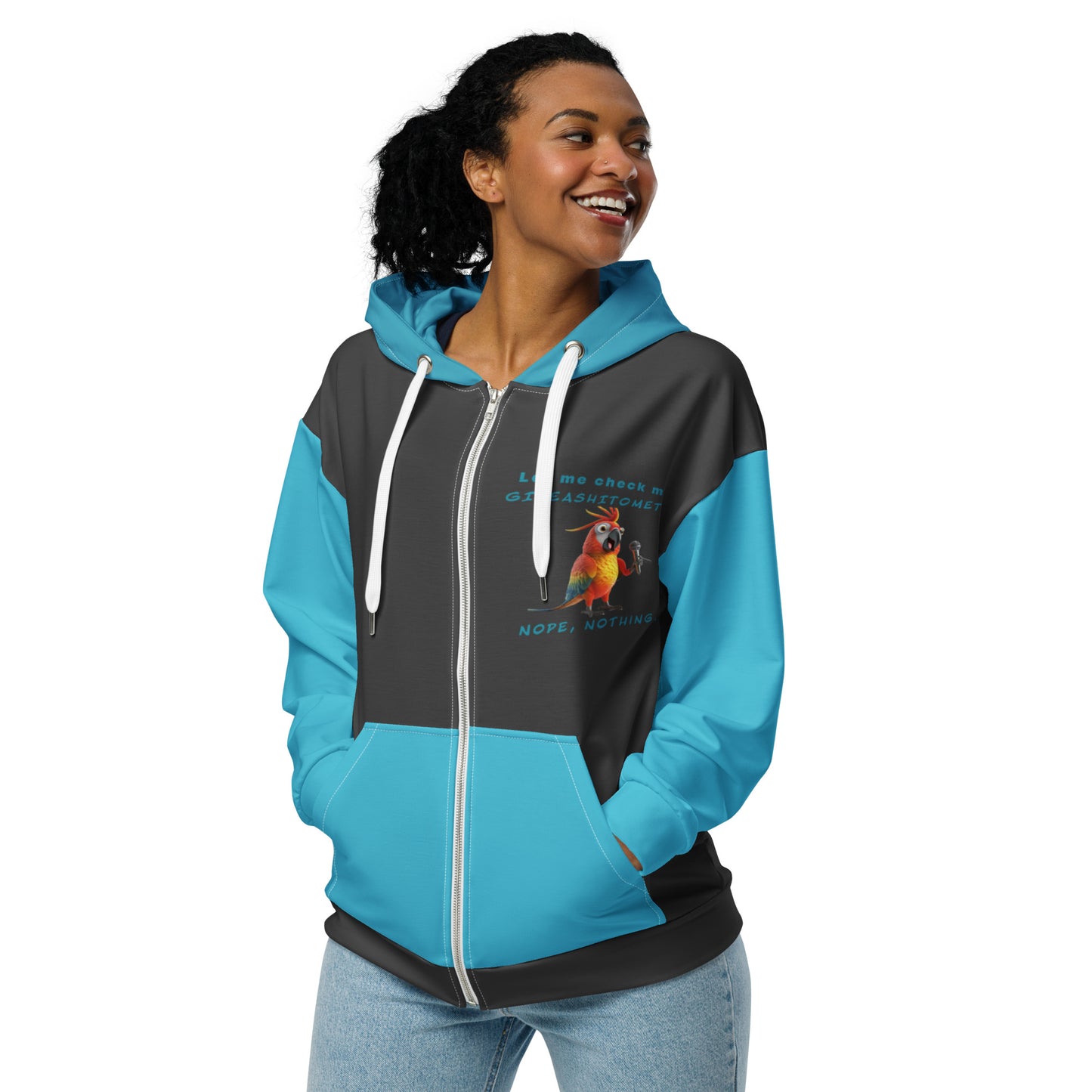 FUNNY GIVEASHITOMETER Unisex zip hoodie