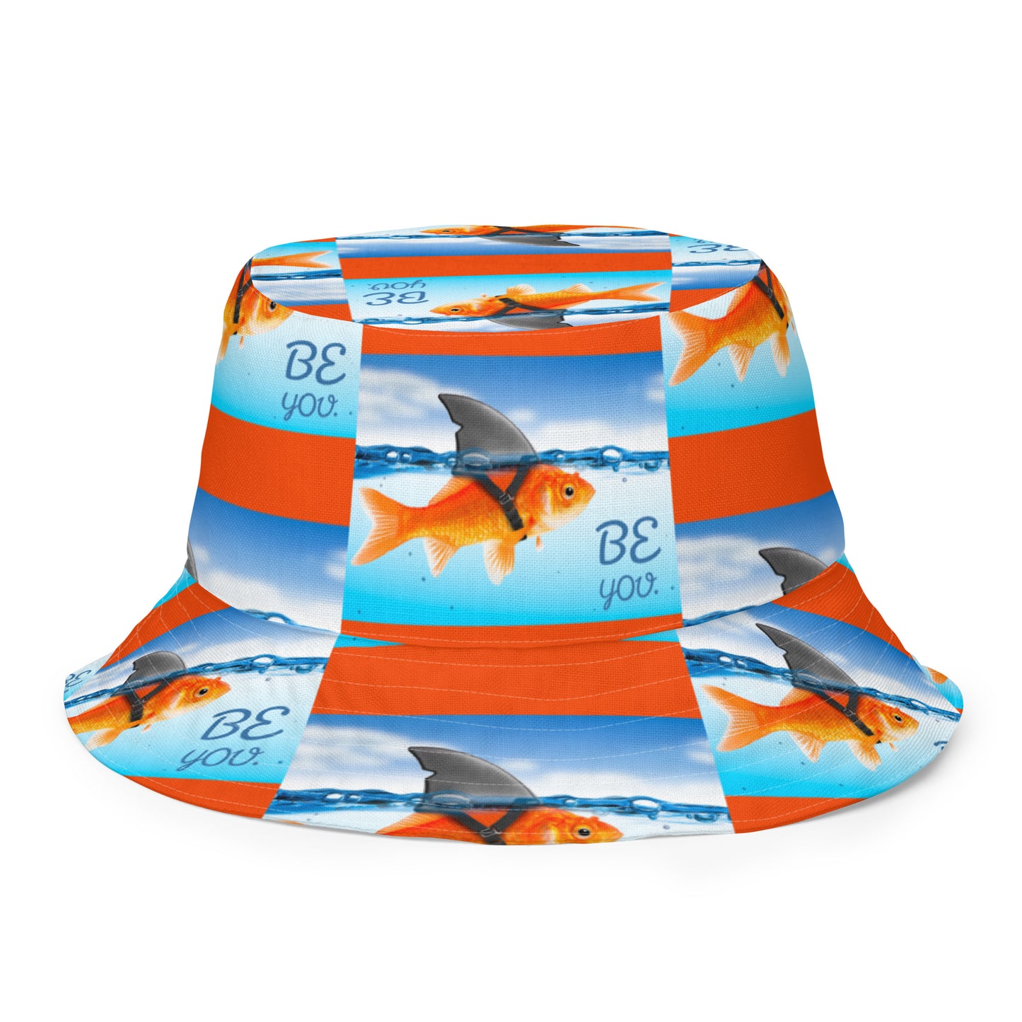 ADORABLE TURTLE/GOLDFISH BE YOU Reversible bucket hat