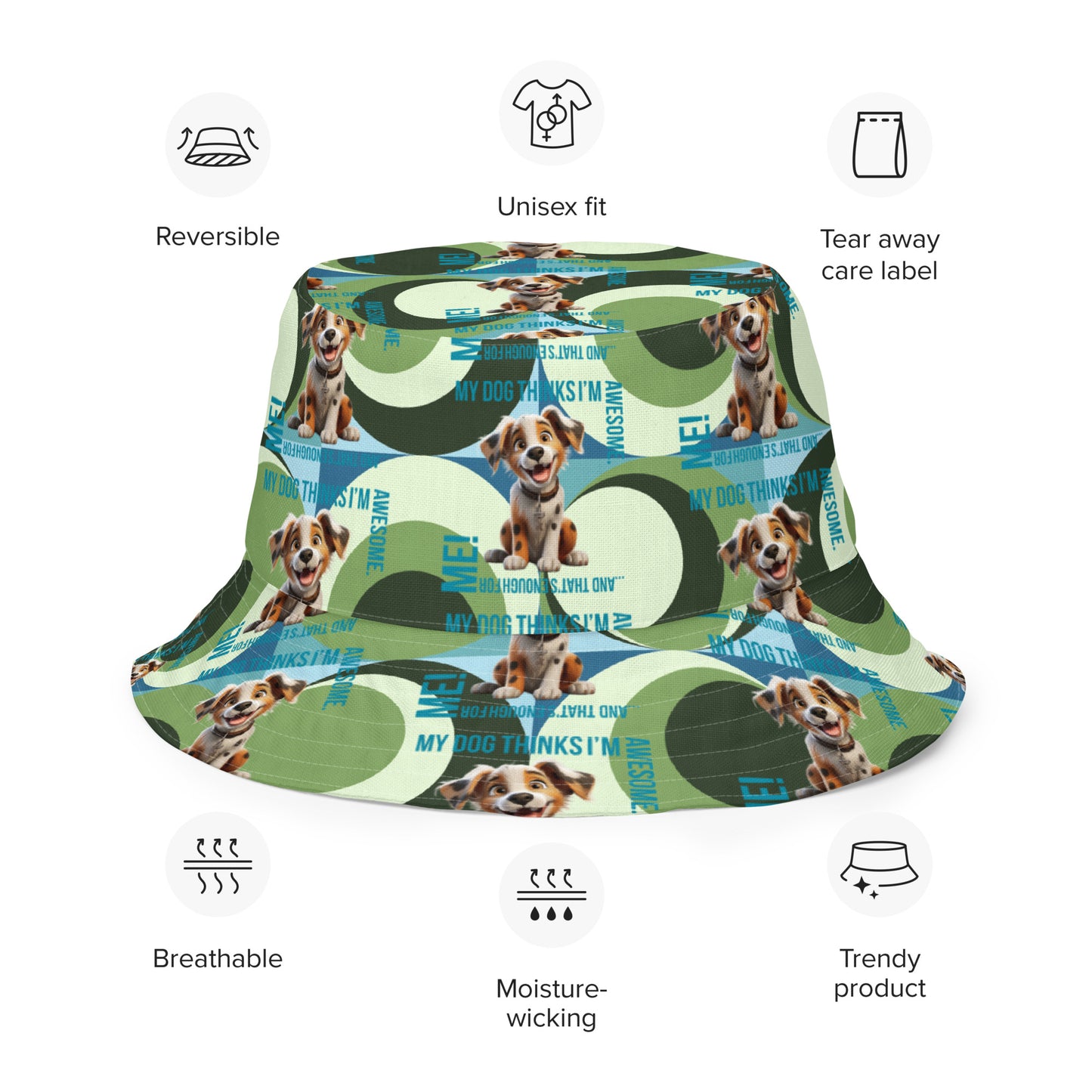 Reversible bucket hat