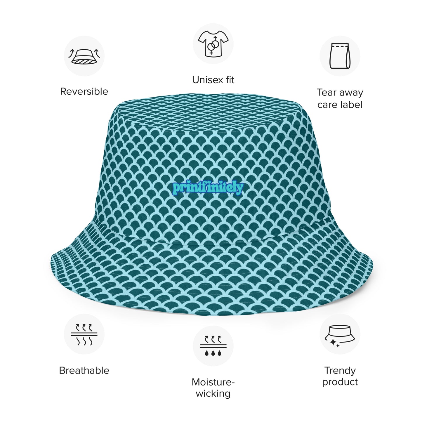 TOTALLY SWEET Reversible bucket hat