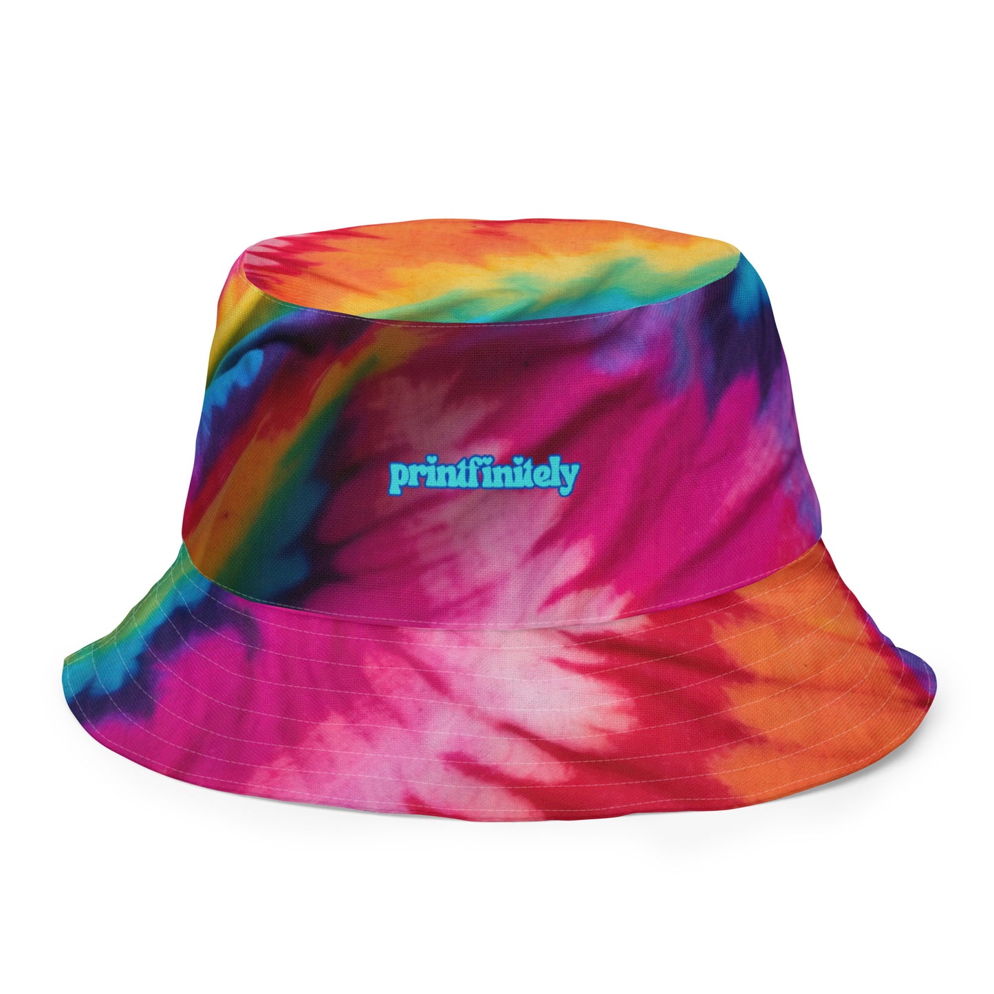 BUTTERFLY/BRIGHT TIE DYE Reversible bucket hat