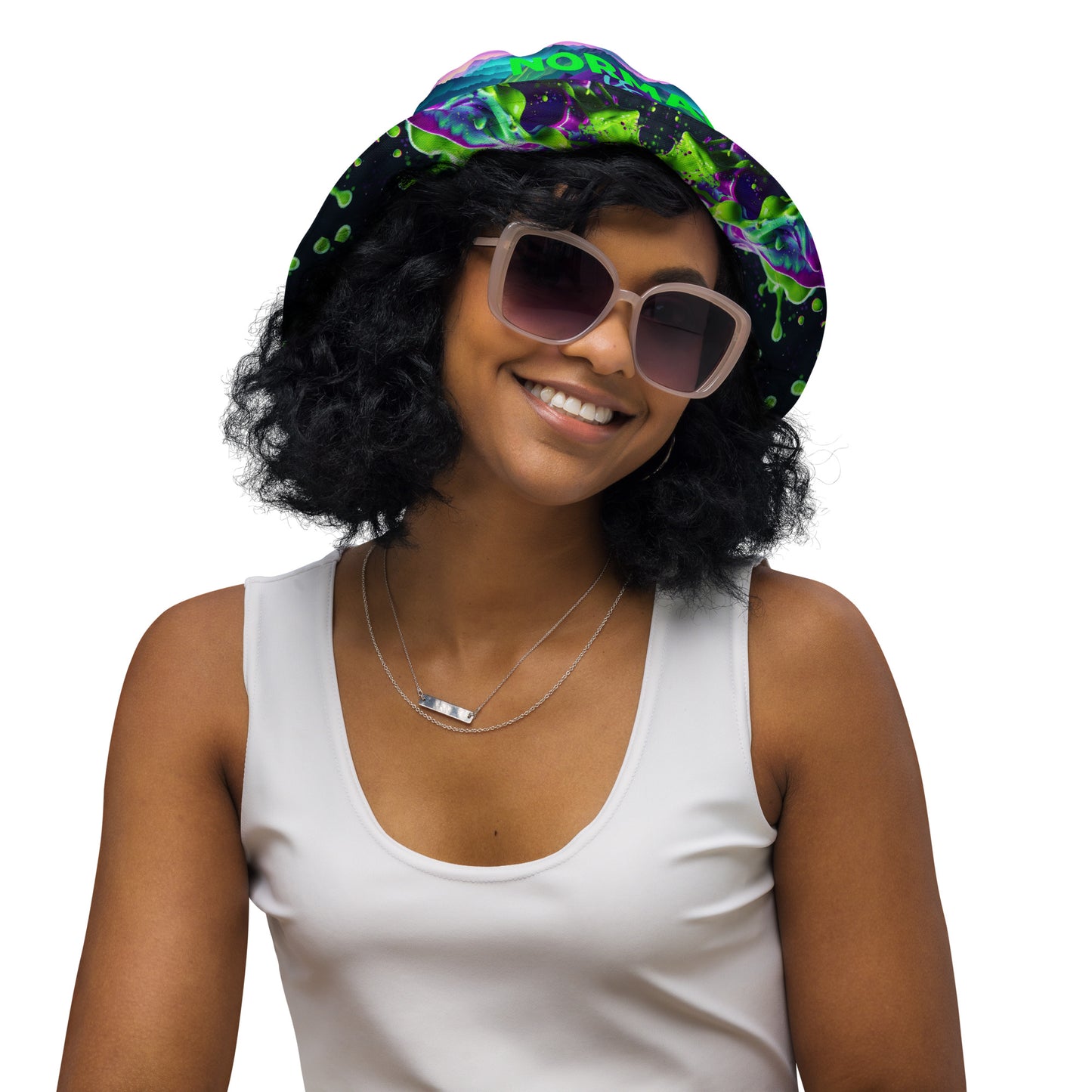 NORMAL IS BORING Reversible bucket hat