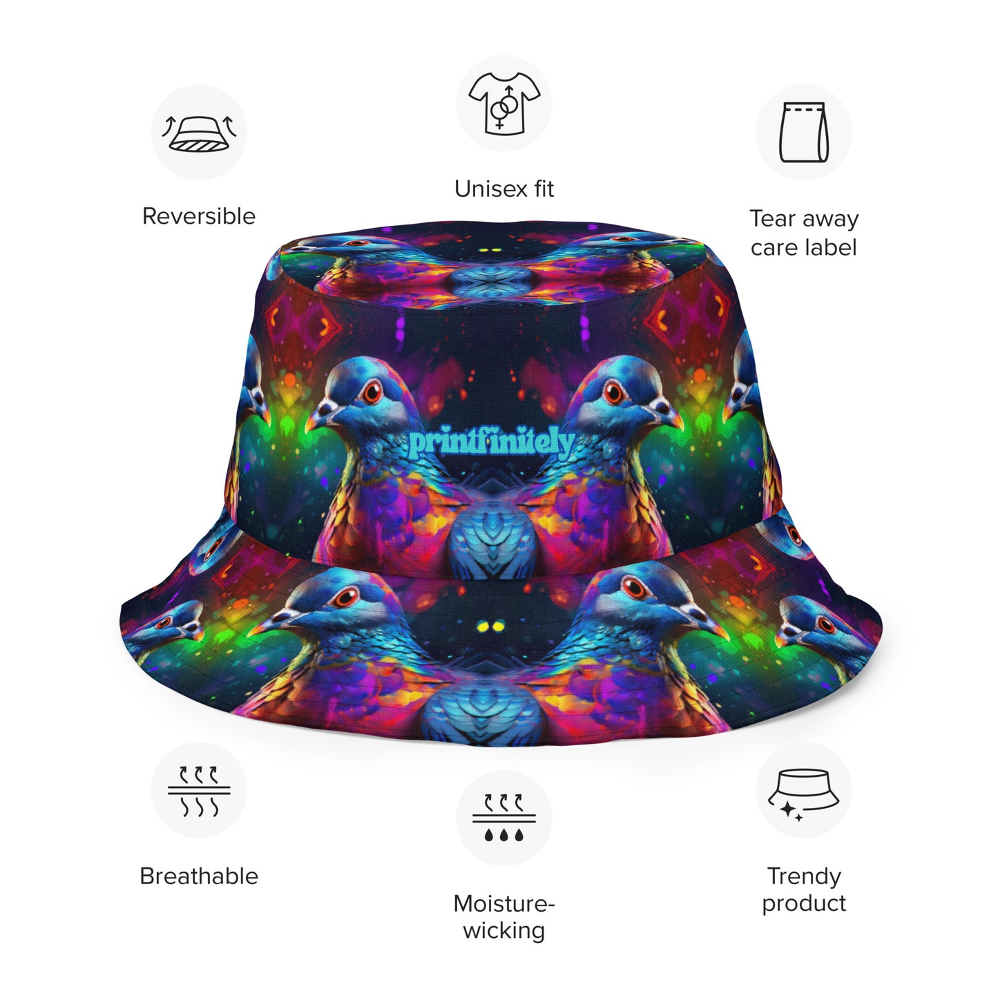 Reversible bucket hat