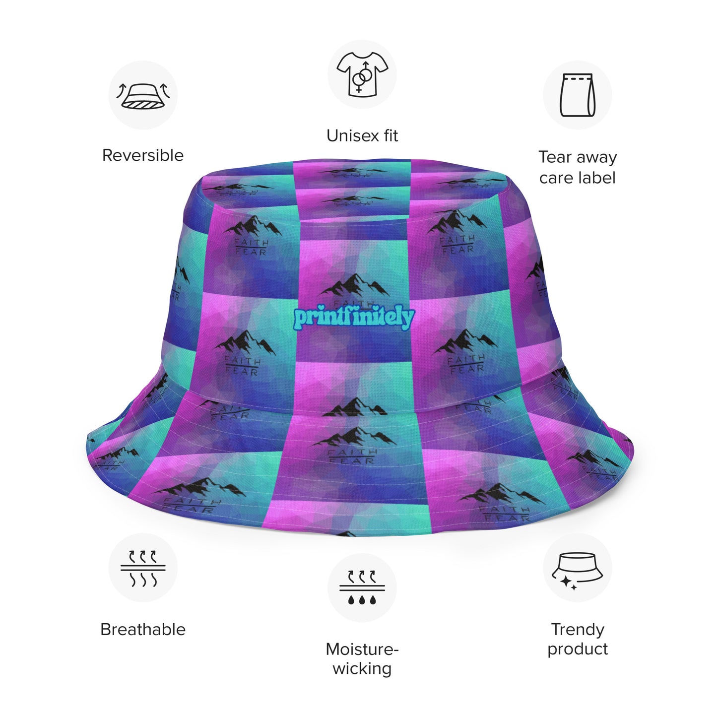 Reversible bucket hat