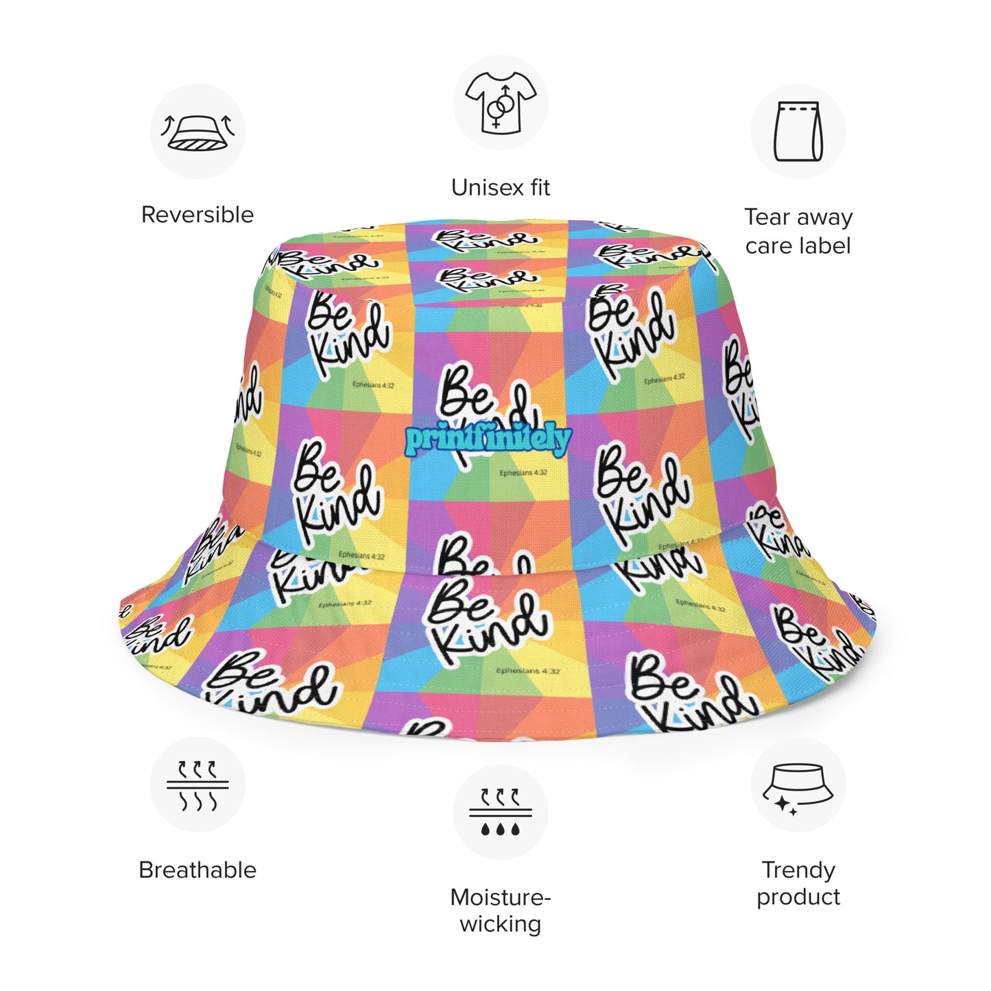 Reversible bucket hat