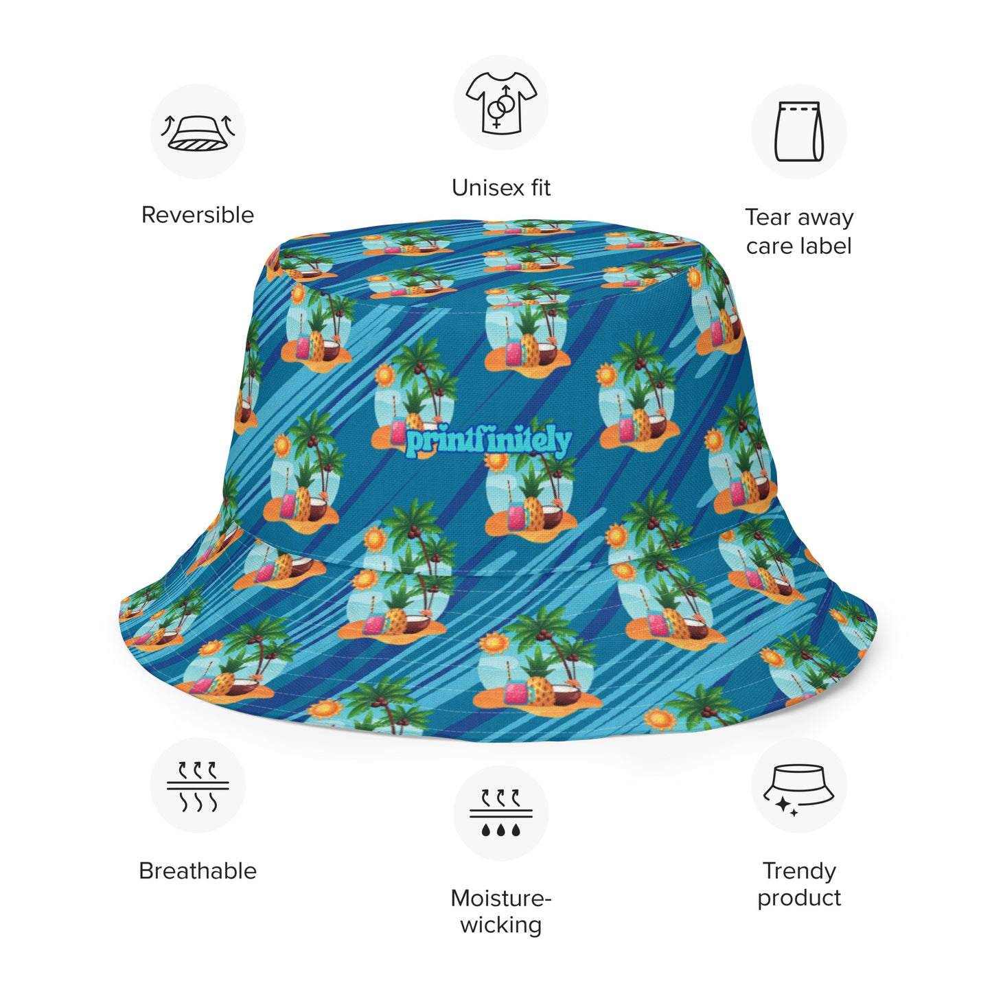 Reversible bucket hat