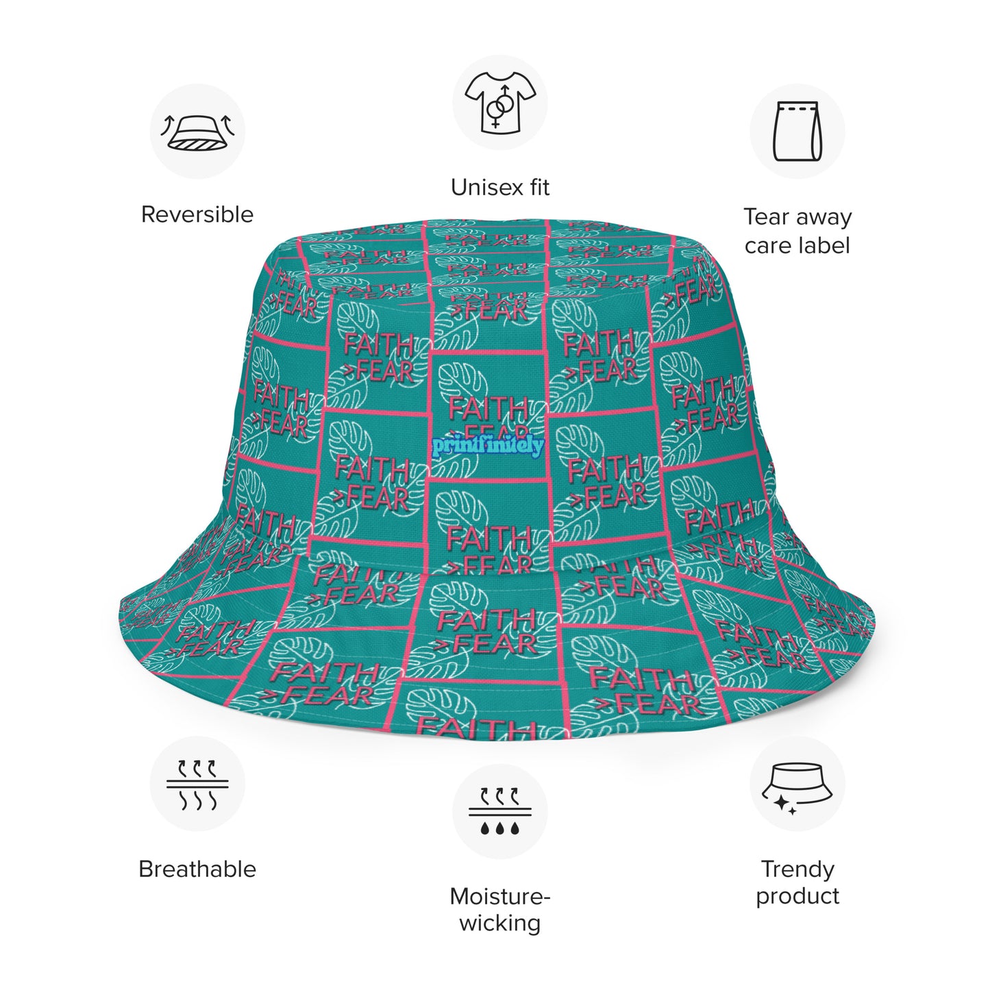 Reversible bucket hat