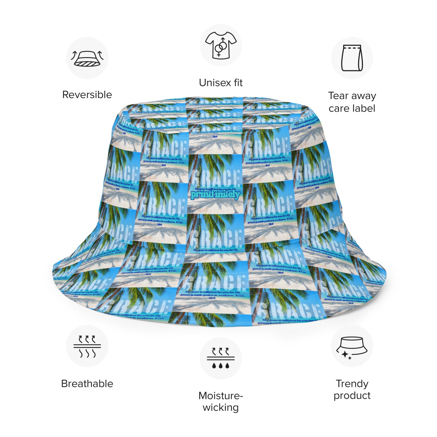 Reversible bucket hat