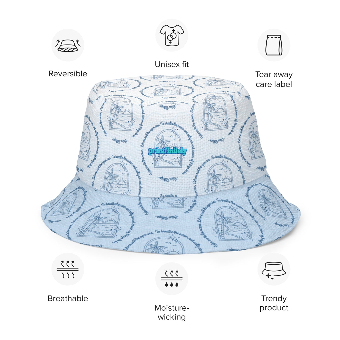 Reversible bucket hat