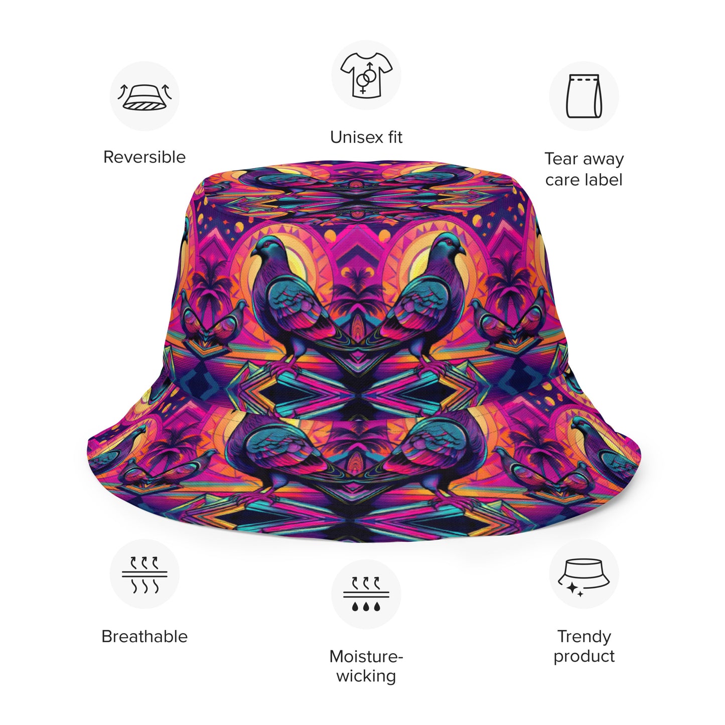 Reversible bucket hat