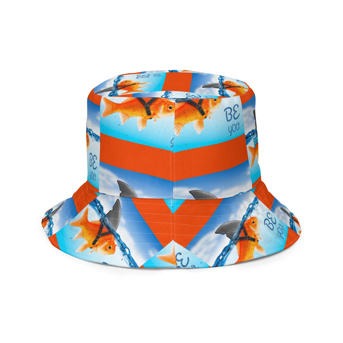 ADORABLE TURTLE/GOLDFISH BE YOU Reversible bucket hat