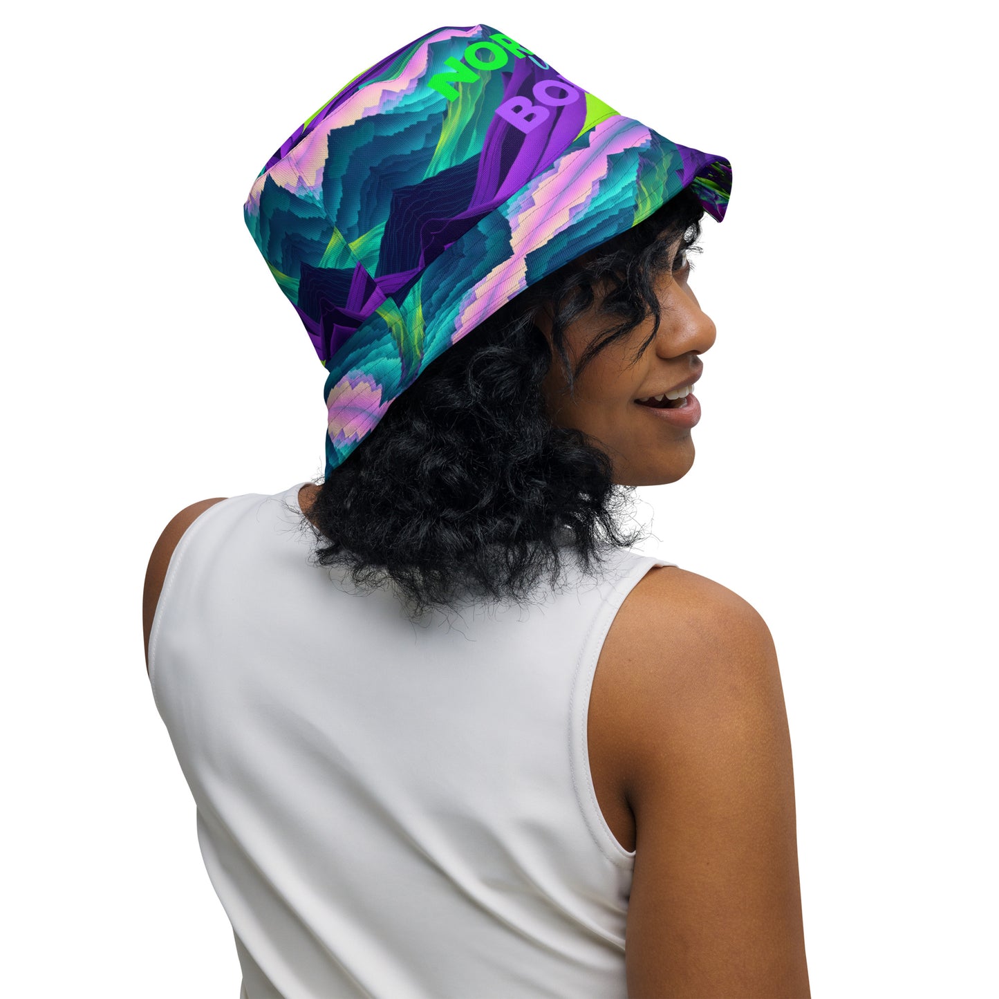 NORMAL IS BORING Reversible bucket hat