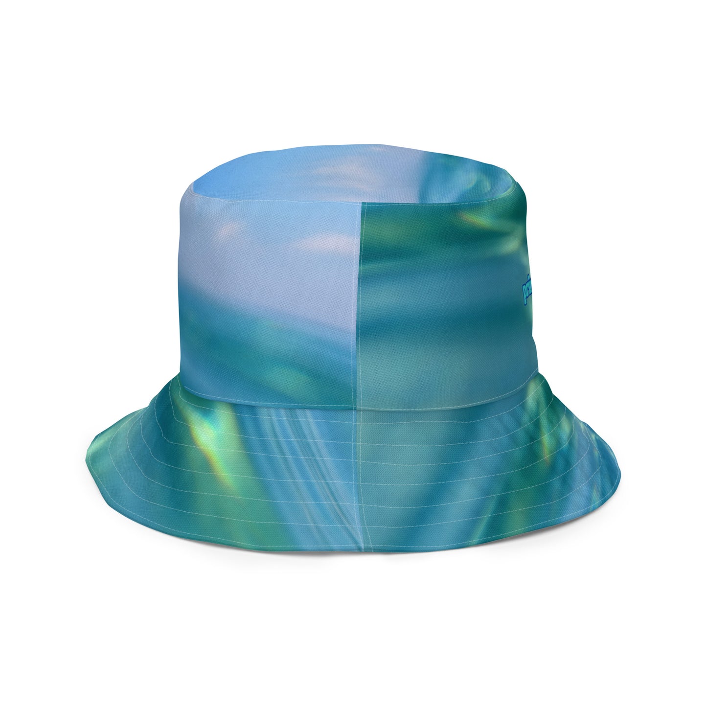 BABY SEA TURTLE/OCEAN REFECTION Reversible bucket hat