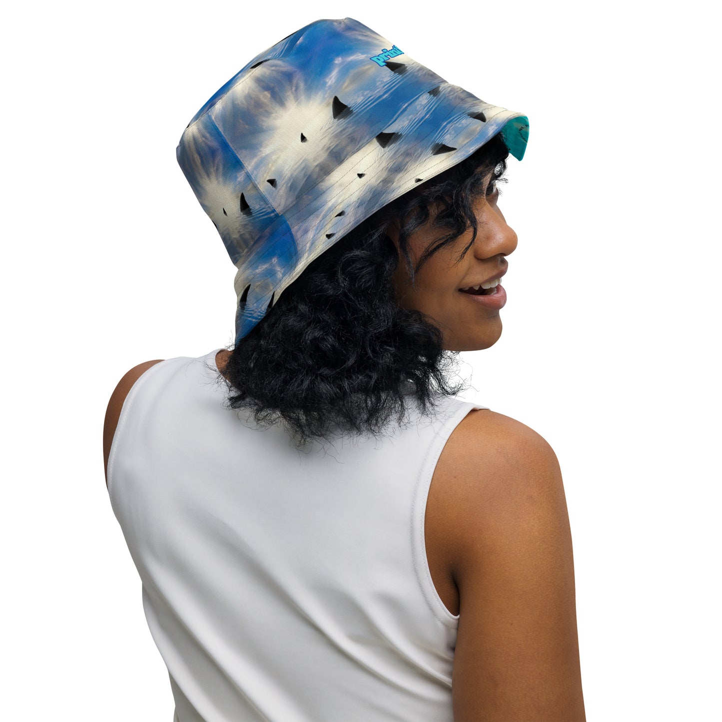 SO COOL-SHARKITY SHARK SHARK Reversible bucket hat