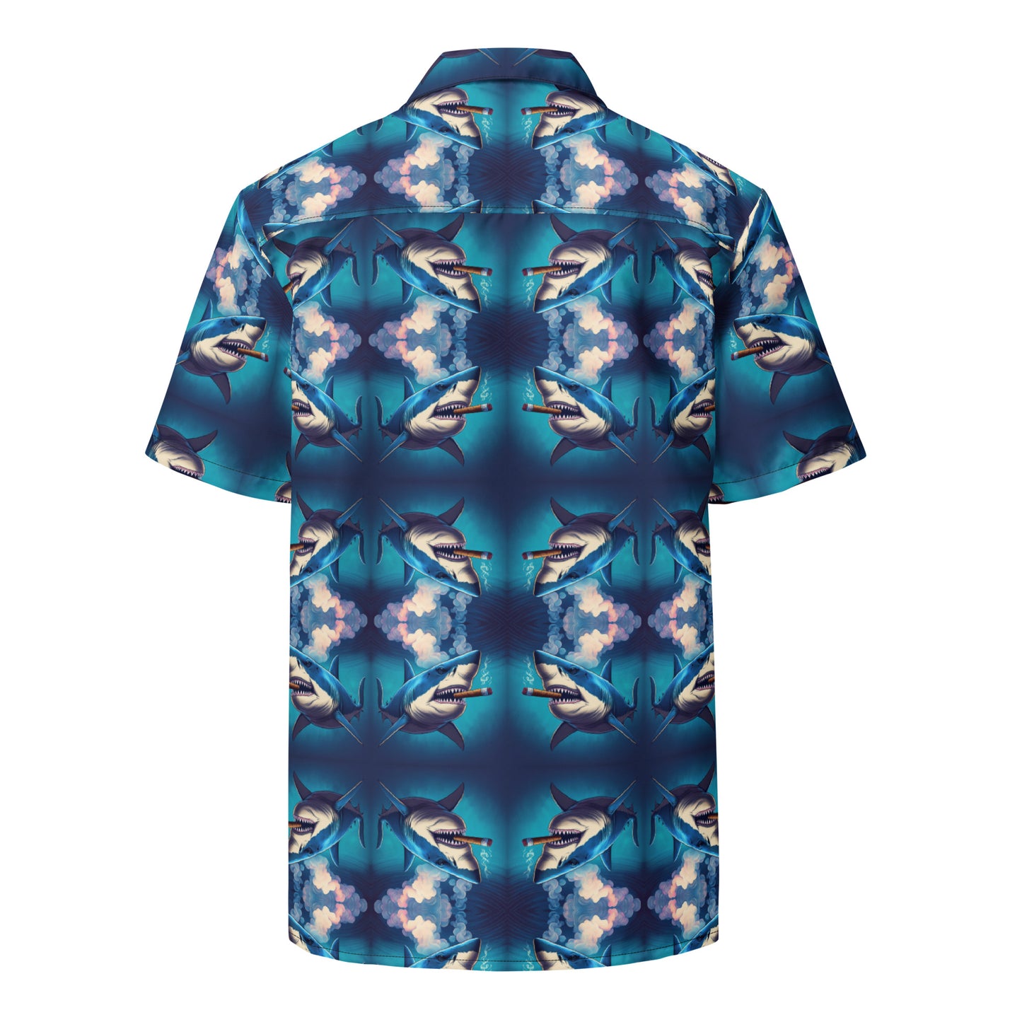 SHARKY CIGAR SHARK button shirt