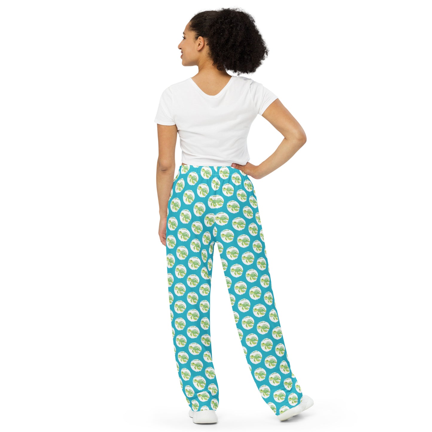 OVERTHINKING TURTLE unisex wide-leg pants