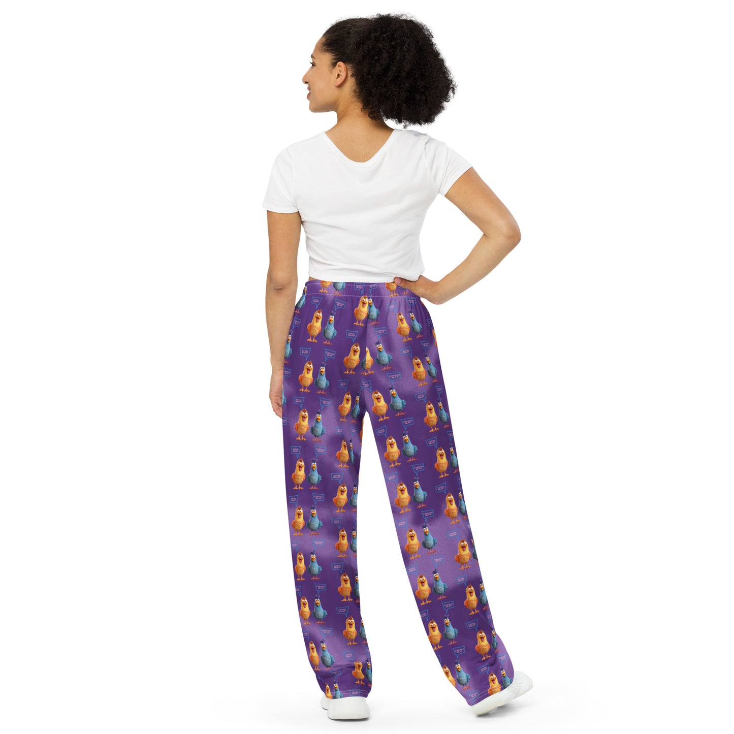 CHICKEN BUTT unisex wide-leg pants