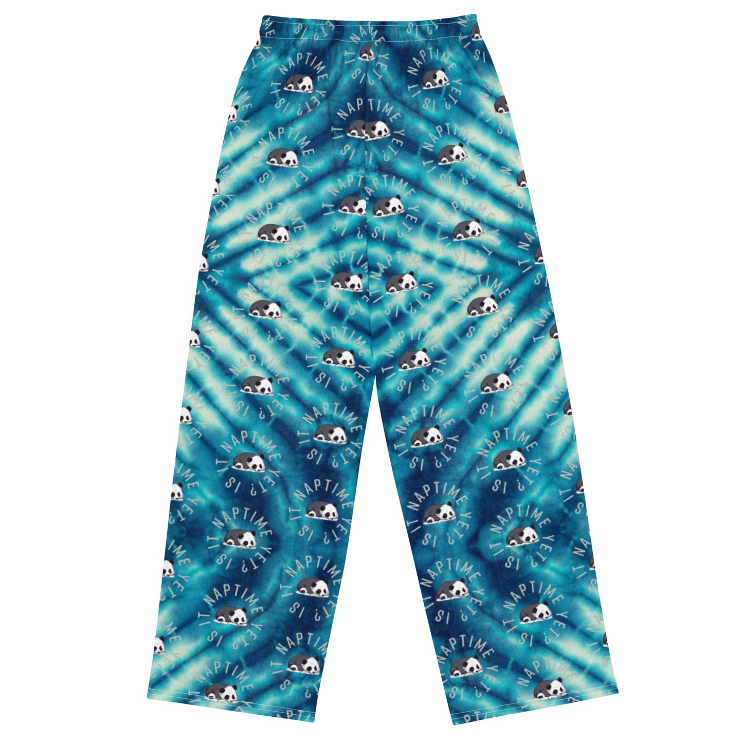 PANDA NAPTIME YET? 2 unisex wide-leg pants