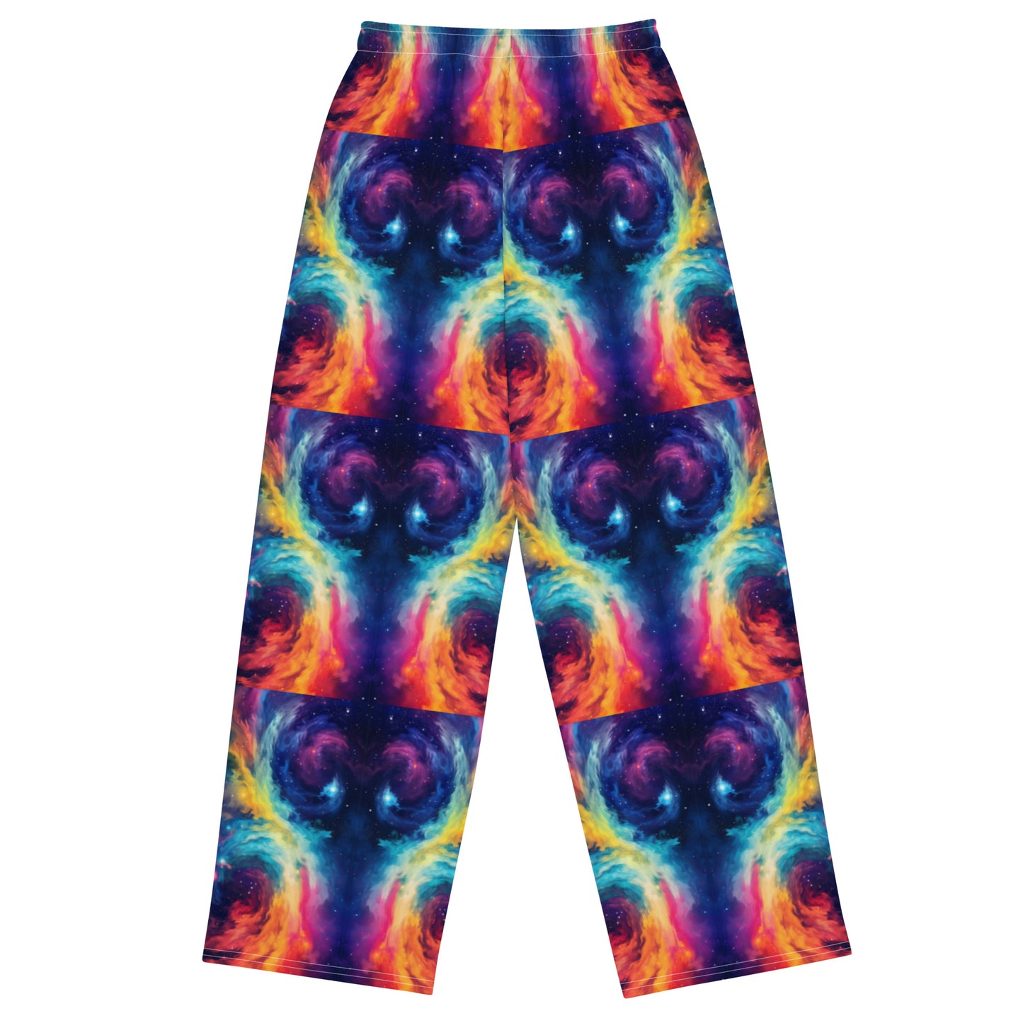 RAINBOW TIE-DYE unisex wide-leg pants