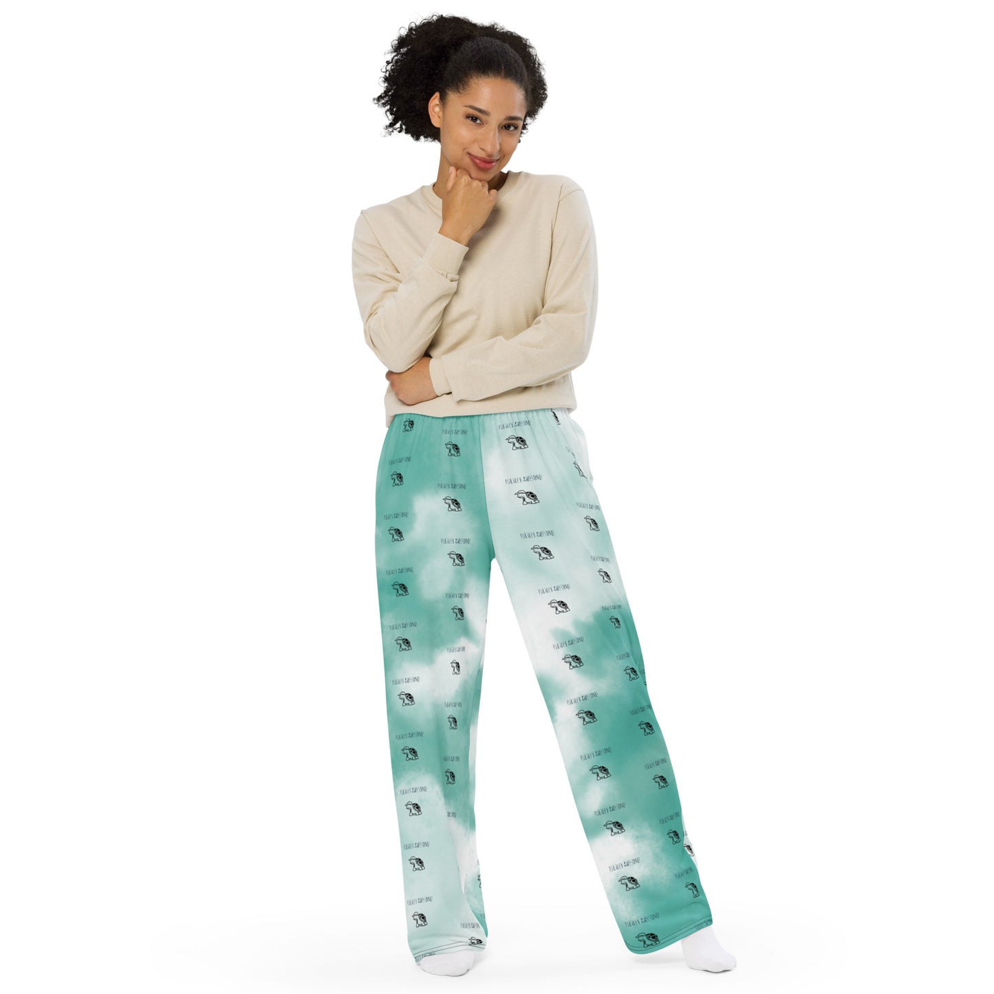 Turtley Awesome all-over print unisex wide-leg pants