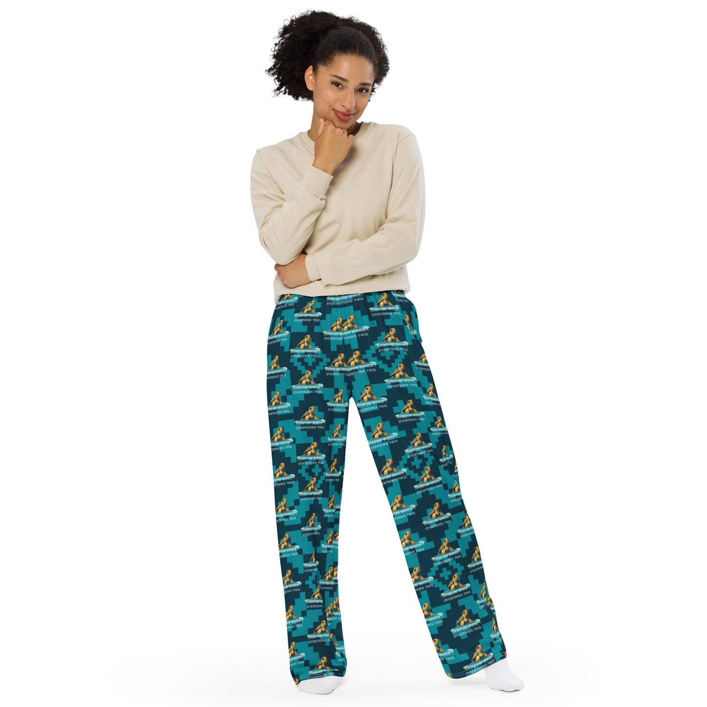 OVERTHINKING TURTLE 2 unisex wide-leg pants