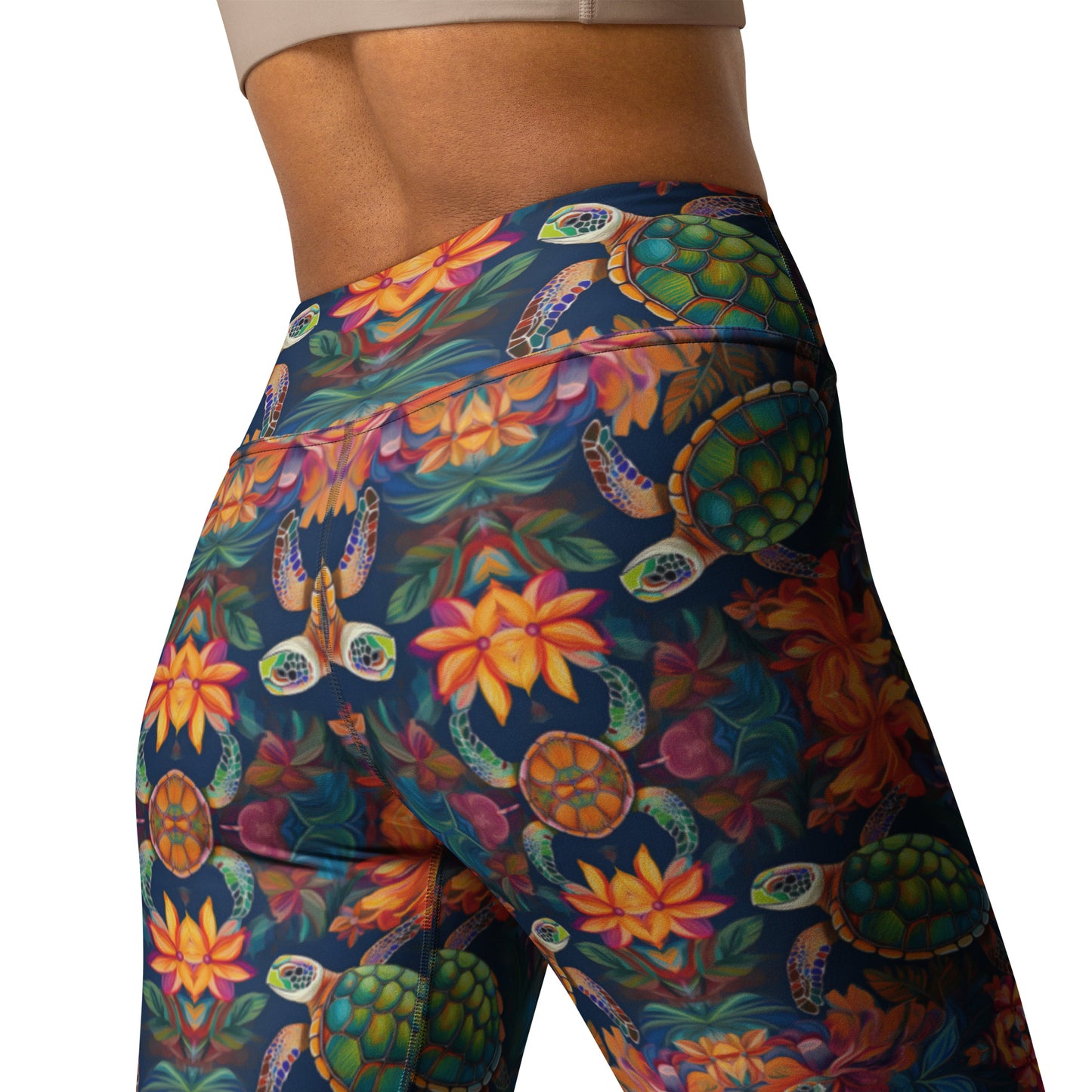 SEA TURTLE KALEIDOSCOPE Yoga Leggings