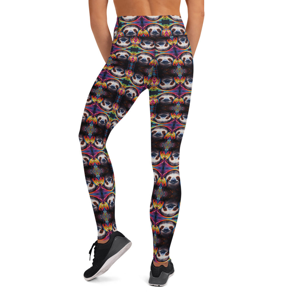 SLOTH HEADPHONES Yoga Leggings