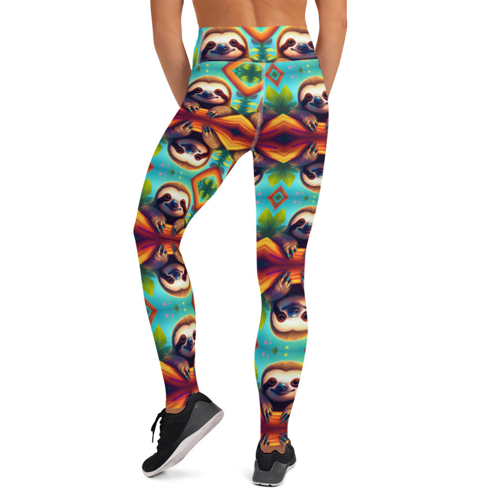 ADORABLE SLOTH Yoga Leggings