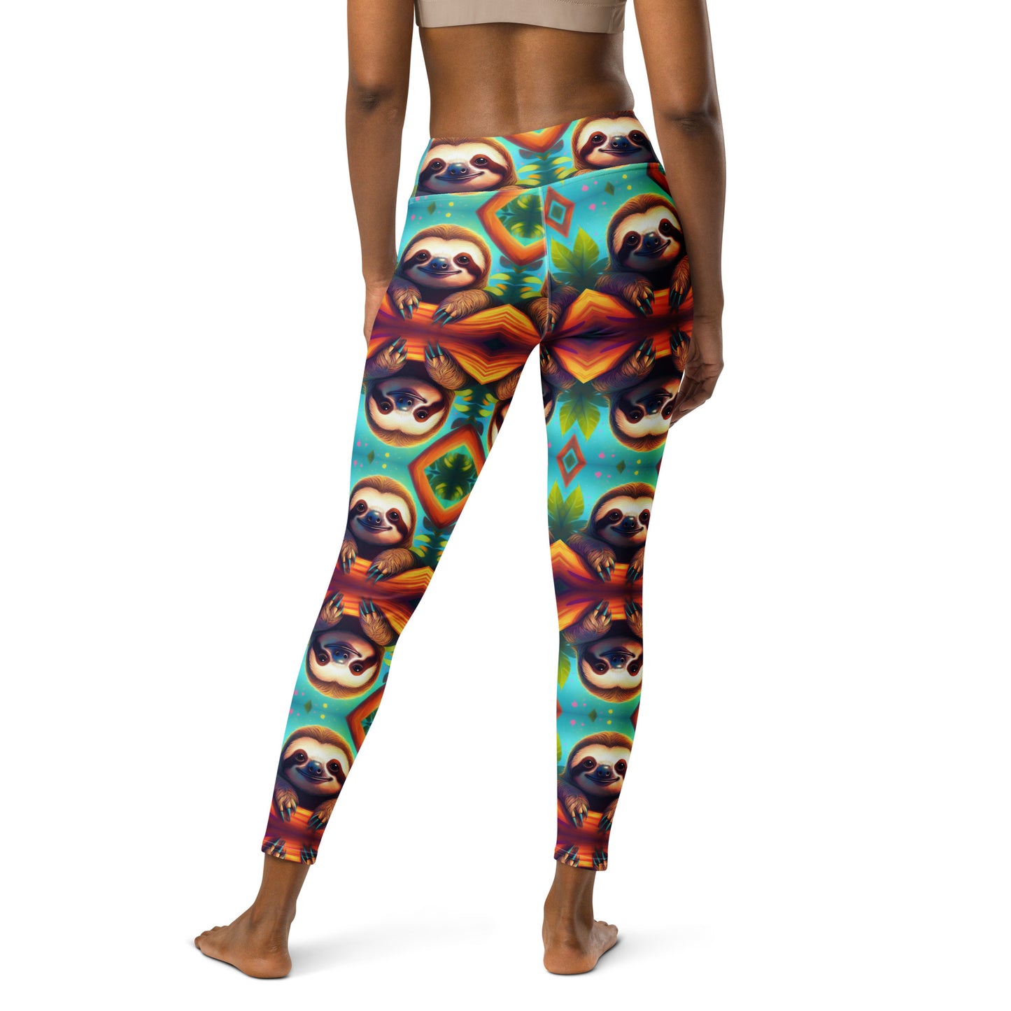 ADORABLE SLOTH Yoga Leggings