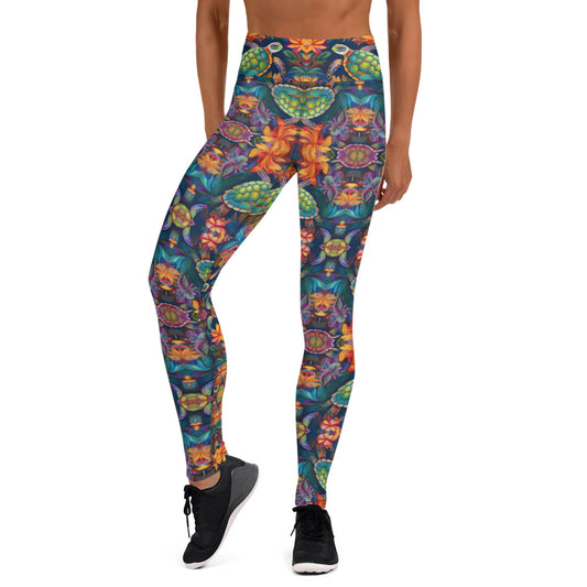 SEA TURTLE KALEIDOSCOPE Yoga Leggings