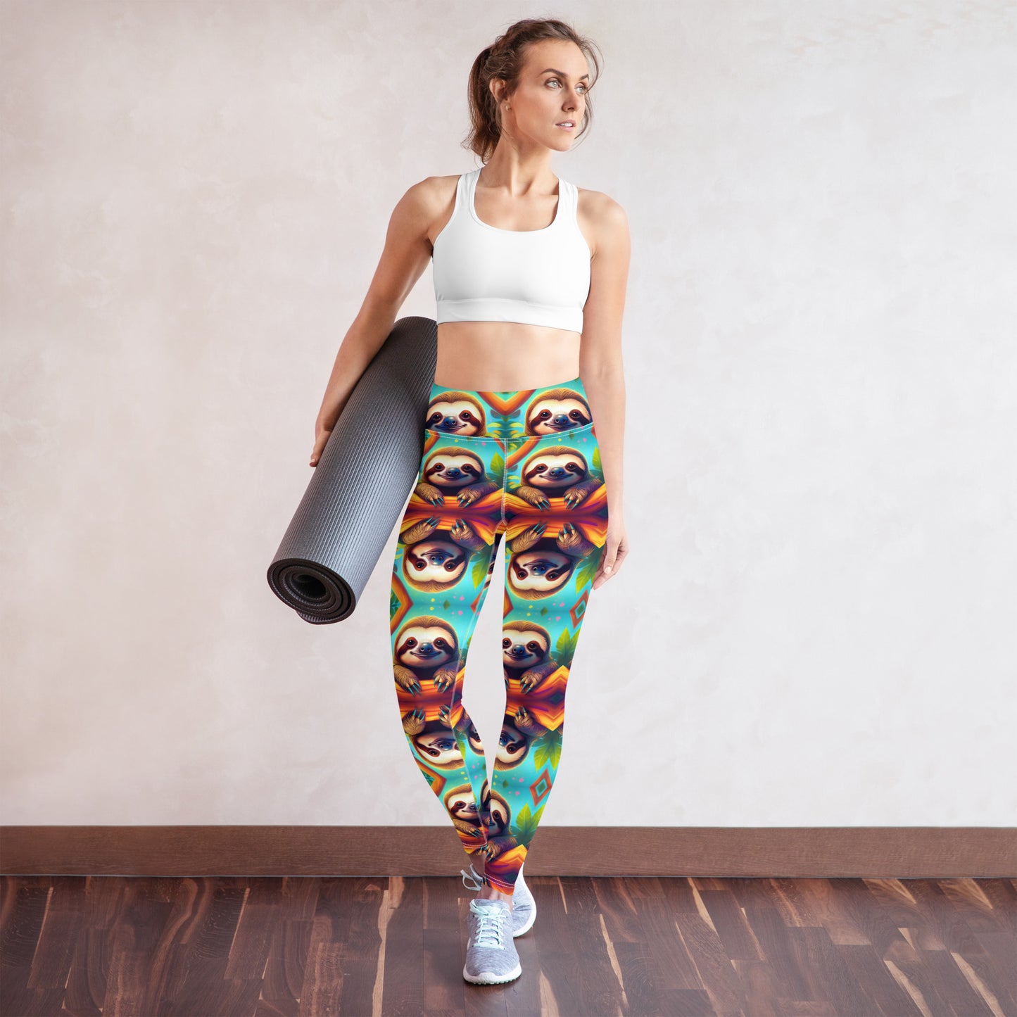 ADORABLE SLOTH Yoga Leggings