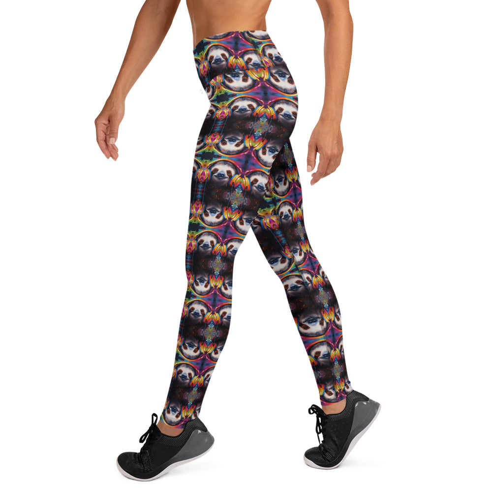 SLOTH HEADPHONES Yoga Leggings