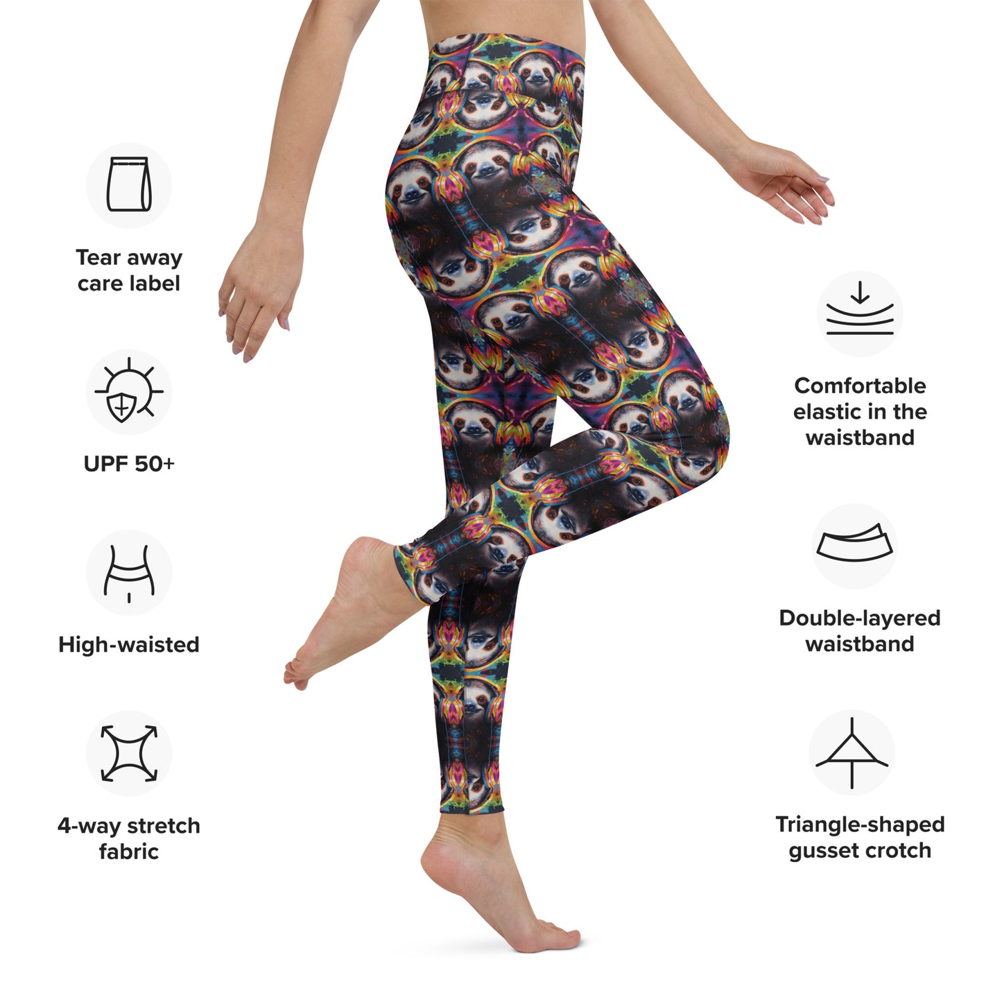 SLOTH HEADPHONES Yoga Leggings