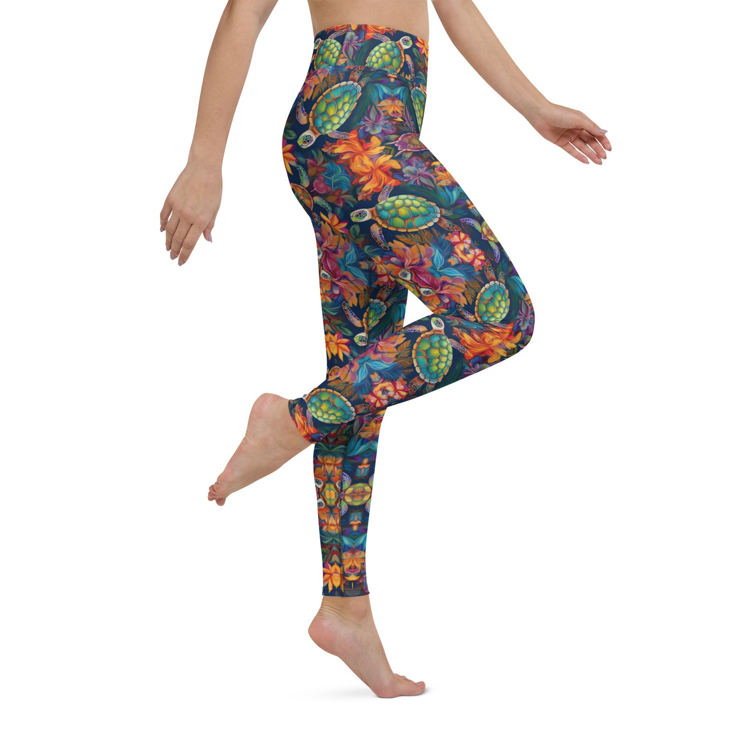 SEA TURTLE KALEIDOSCOPE Yoga Leggings