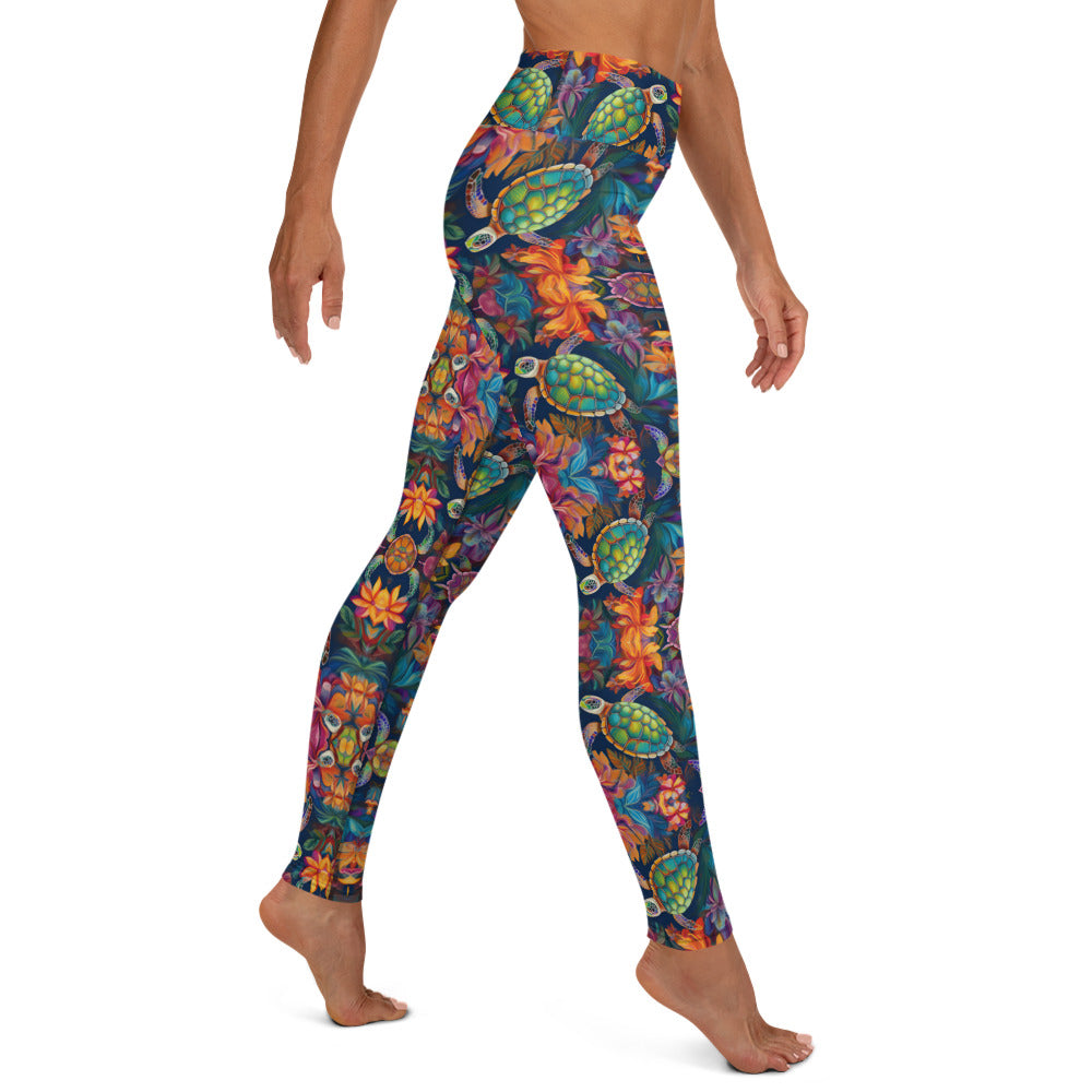 SEA TURTLE KALEIDOSCOPE Yoga Leggings