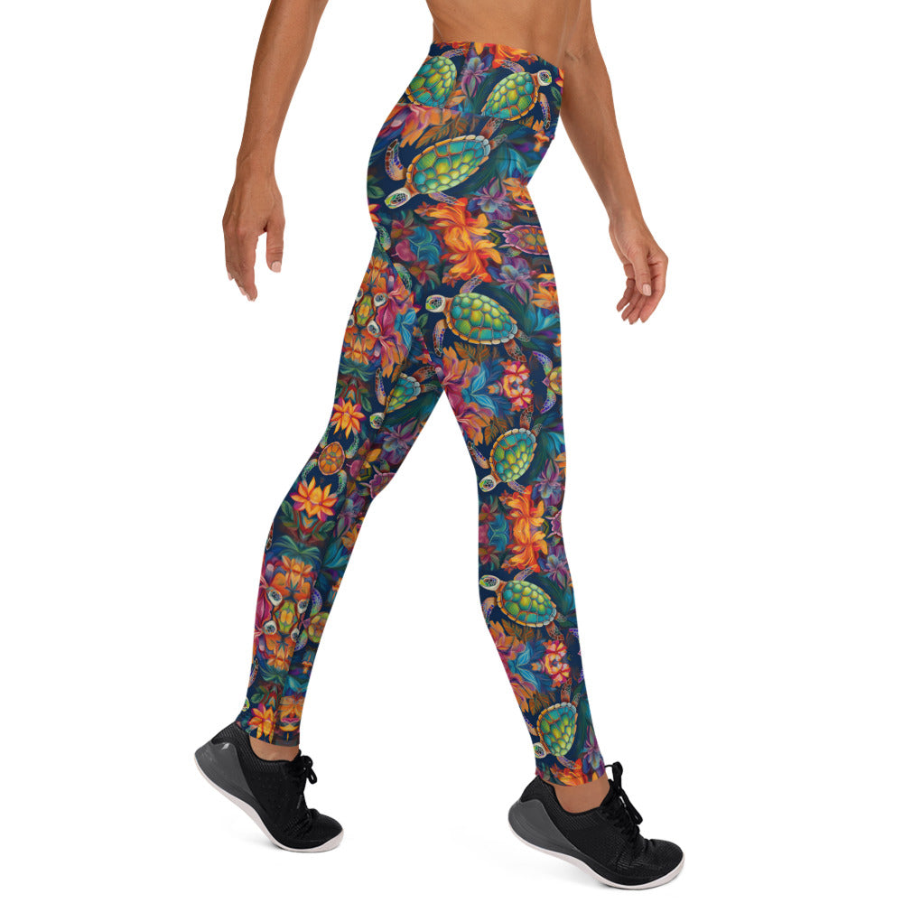 SEA TURTLE KALEIDOSCOPE Yoga Leggings