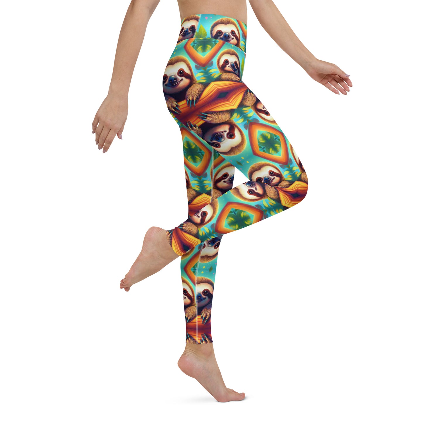 ADORABLE SLOTH Yoga Leggings