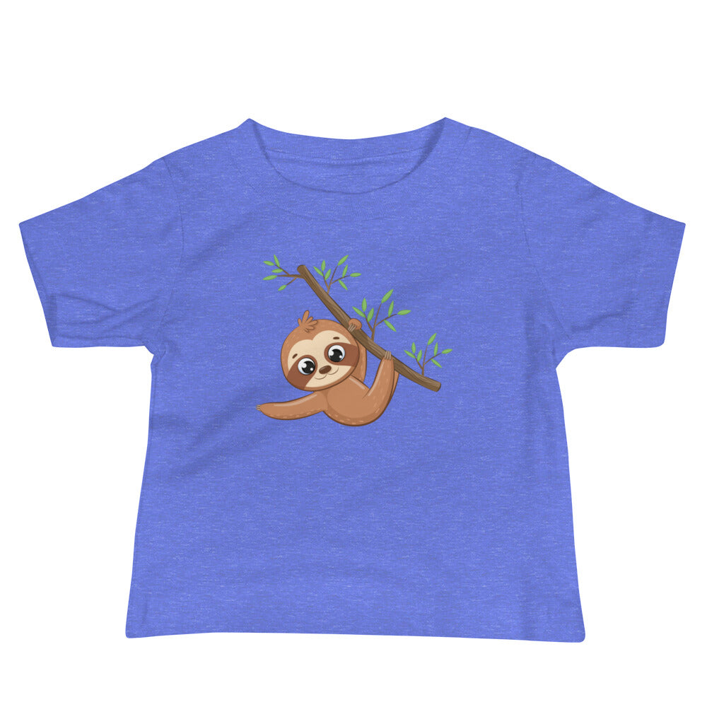 SLOTH NAPTIME YET Baby Jersey Short Sleeve Tee