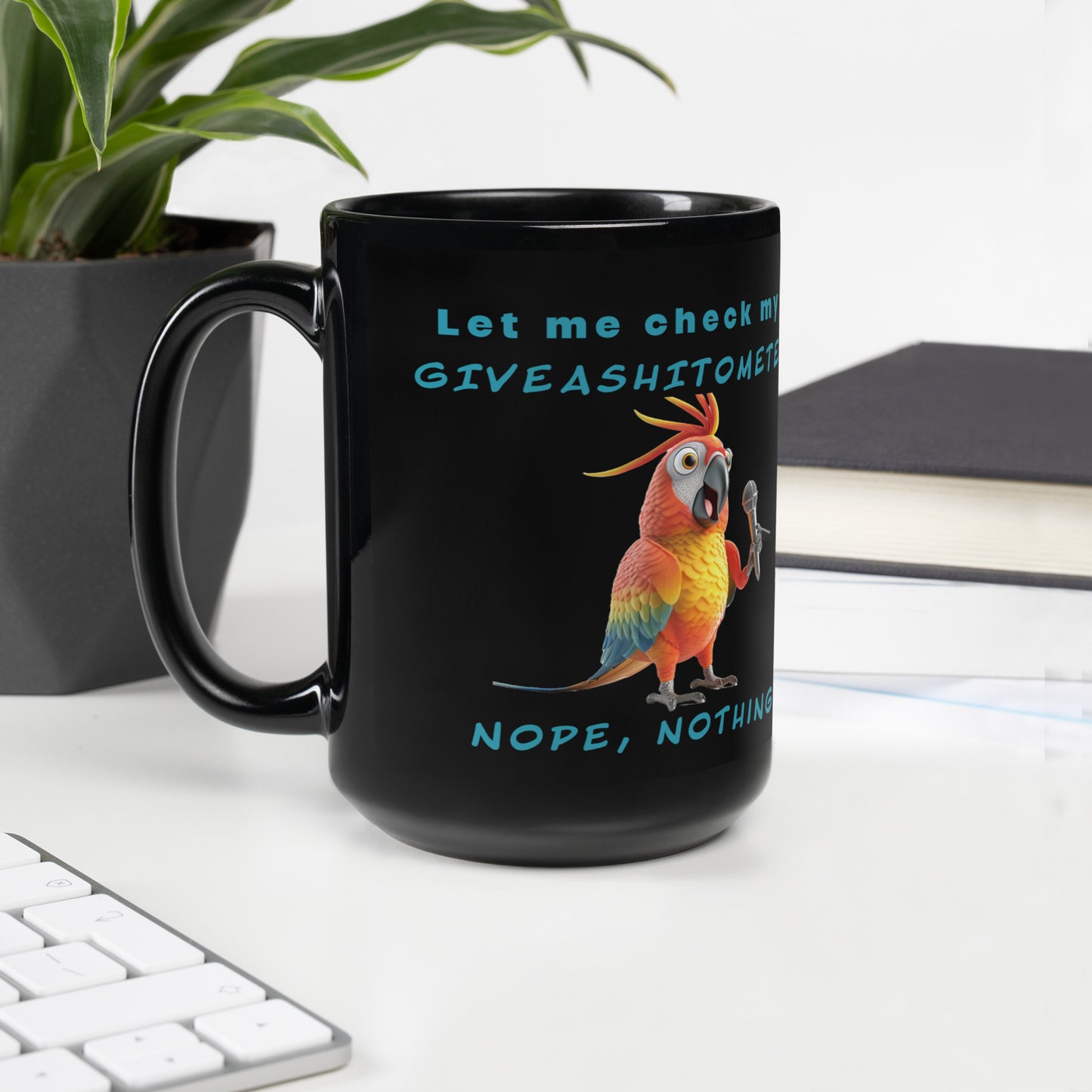 GIVEASHITOMETER Black Glossy Mug