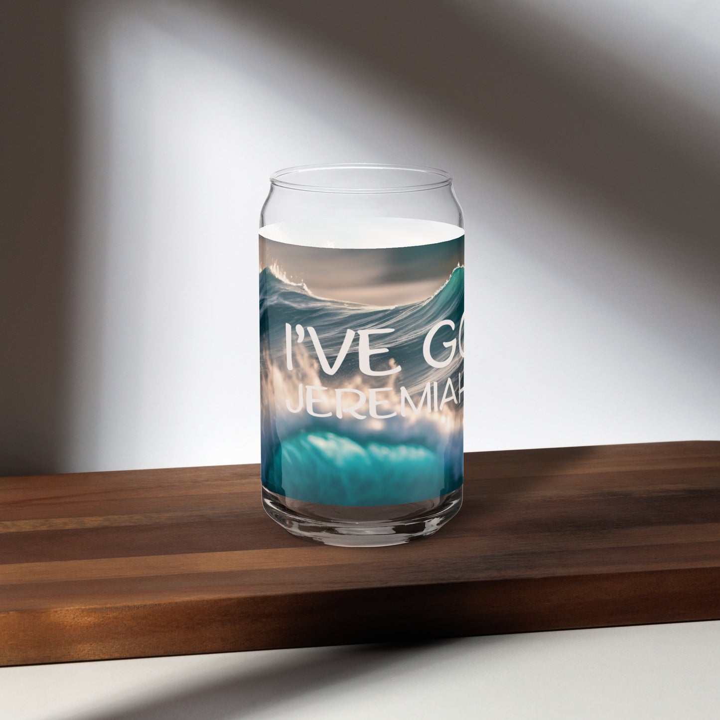 Jeremiah 29:11 Can-shaped glass