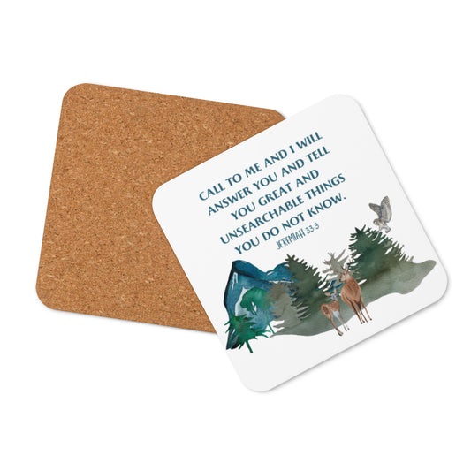 Jeremiah 29:11 Cork-back coaster