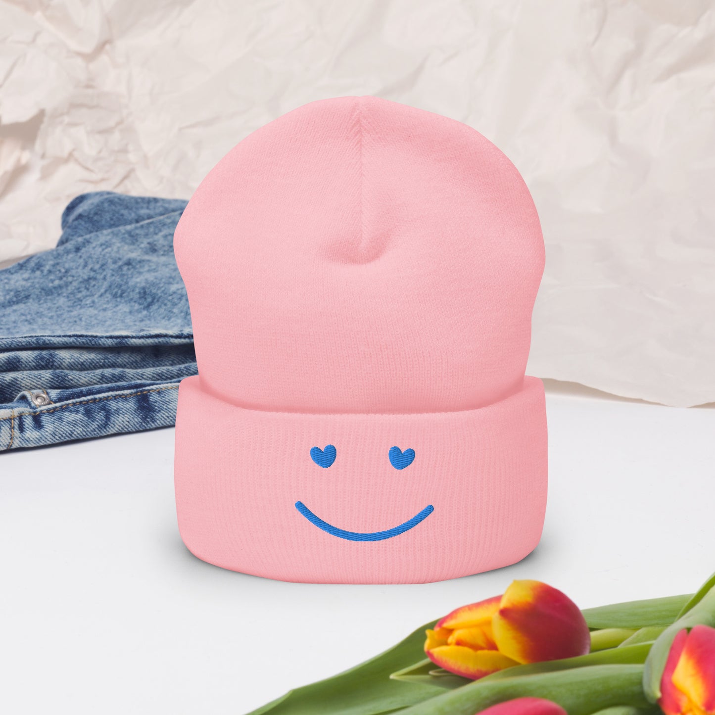 SMILE Cuffed Beanie